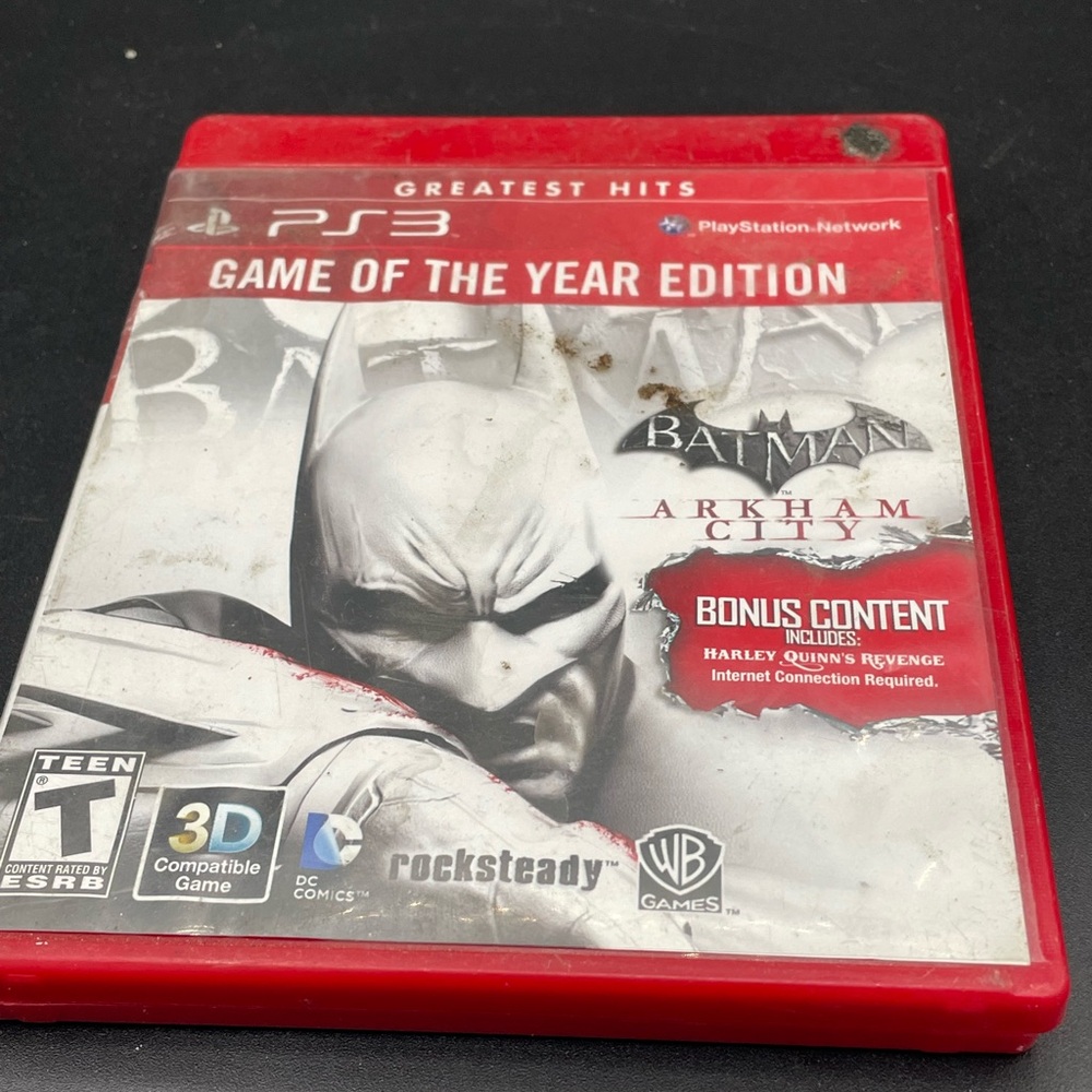 Batman: Arkham City Game of the Year Edition for PS3 - Red Case